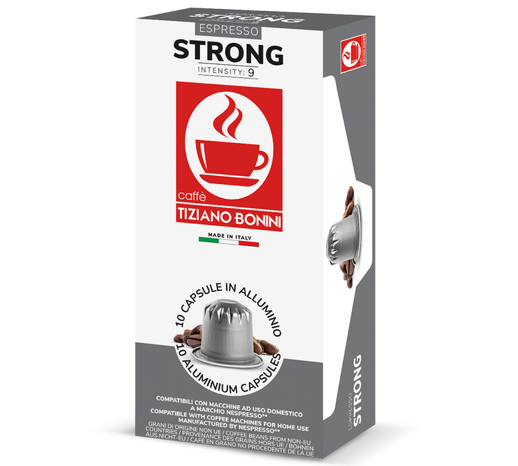 10 Cápsulas Compatíveis Nespresso* Original Forte - BONINI