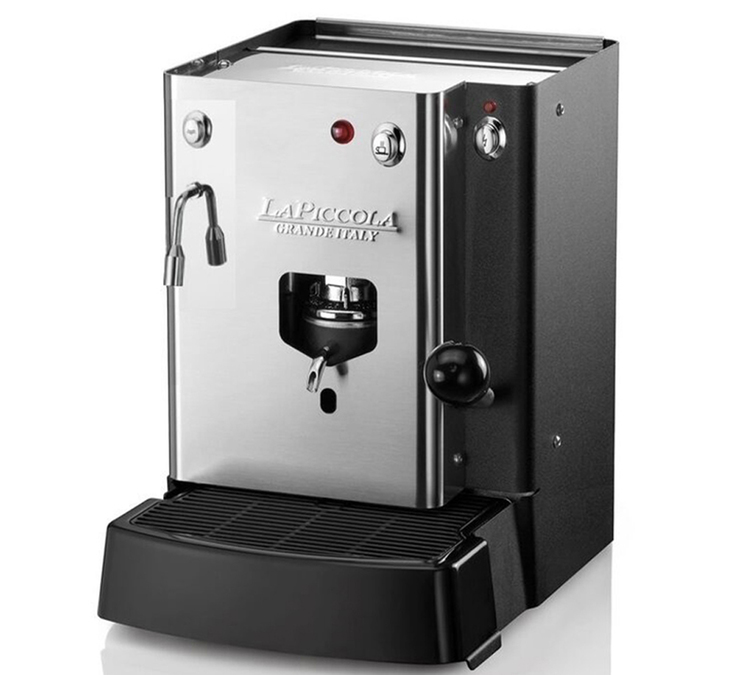 ESE-Pad-Kaffeemaschine Sara Acqua Nera von Piccola Edelstahl