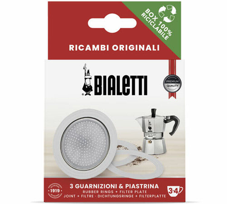 Bialetti Set 3 brtvi + 1 filter za ALU kafu 3/4 šolje
