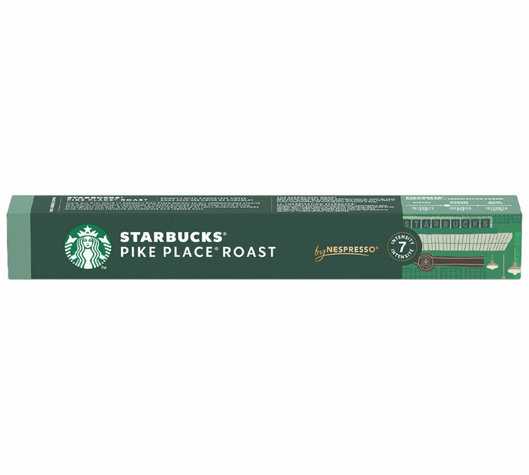 10 kapsulių suderinamų su Nespresso* Original Pike Place - STARBUCKS
