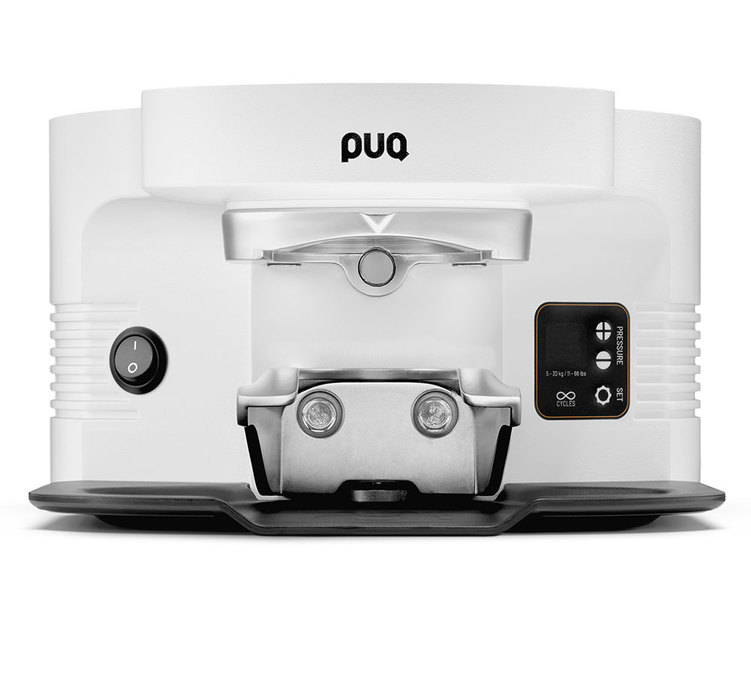 Tamper automático PUQpress M5 para Mahlkonig E80 Supreme - Branco fosco