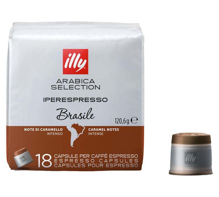 18 Iperespresso Kapsulių Arabica Selection Brazilija - Illy