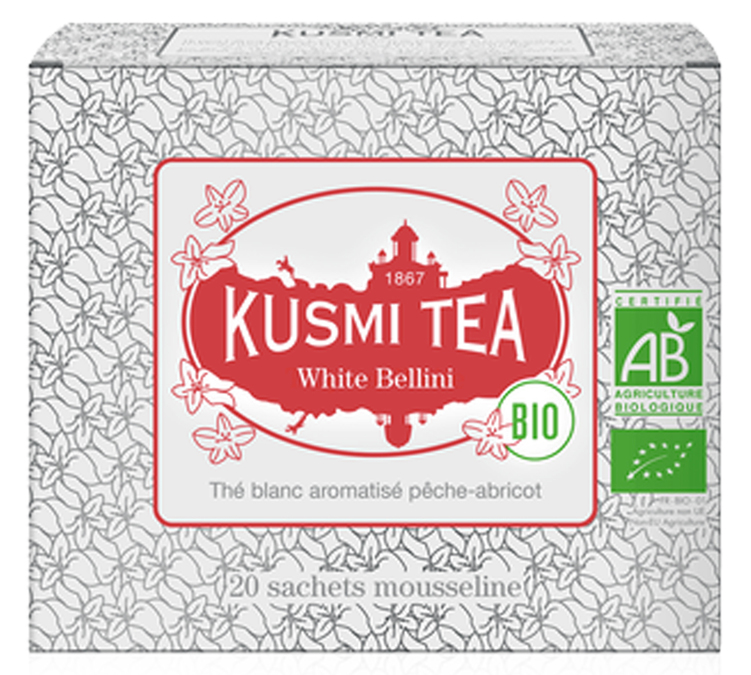 Thé Blanc White Bellini Bio - 20 sachets - KUSMI TEA 