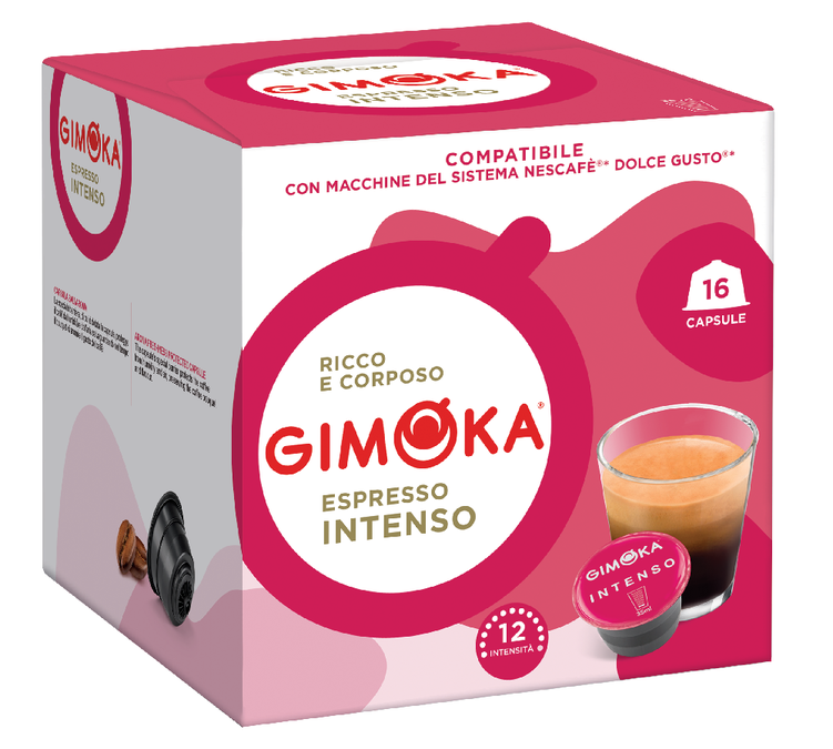 16 Компатибилне Капсуле Nescafé* Dolce Gusto* Intenso - GIMOKA