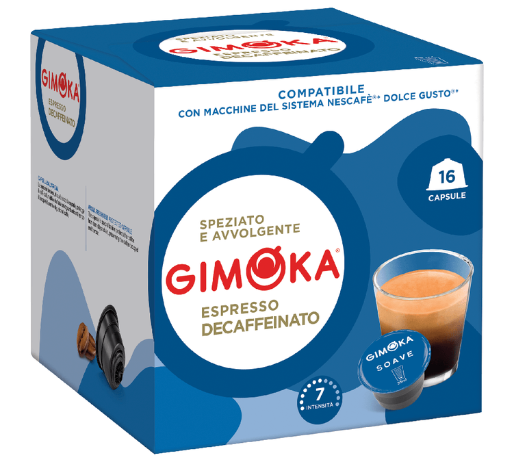 16 Kapsula kompatibilno sa Nescafé* Dolce Gusto* Bez Kofeina Espresso - GIMOKA