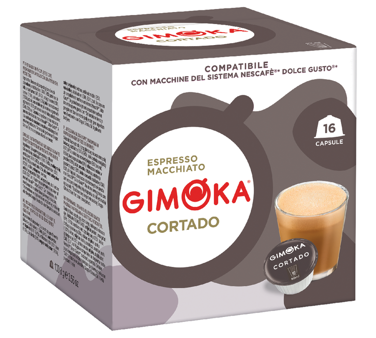 16 kompatibilnih kapsula Nescafé* Dolce Gusto* Espresso Cortado - GIMOKA