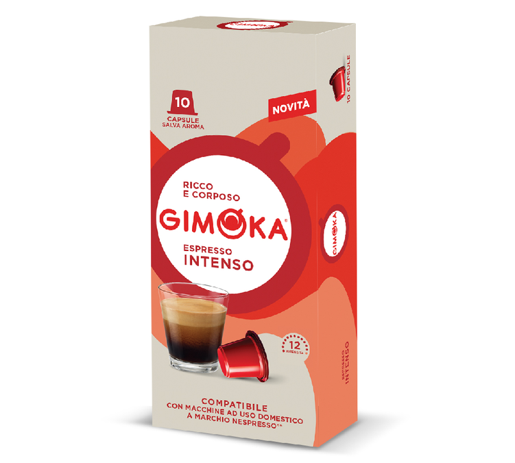 10 Συμβατές Κάψουλες Nespresso* Original Intenso - GIMOKA