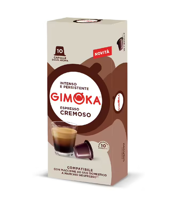 10 Kapsułek Kompatybilnych z Nespresso* Original Cremoso - GIMOKA