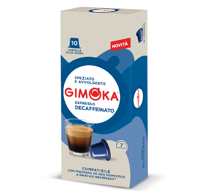10 Kompatybilne kapsułki Nespresso* Original Bezkofeinowy Delikatny - GIMOKA