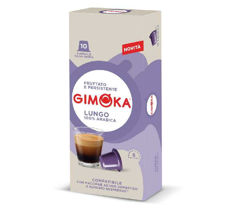 10 Nespresso* Original Lungo Compatibele Capsules - GIMOKA