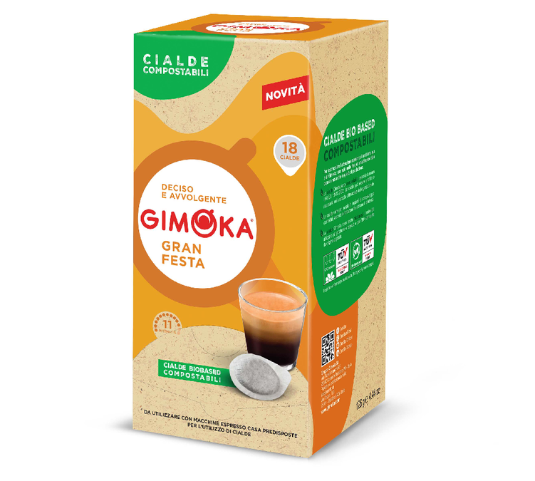 18 Cápsulas ESE Compostables Gran Festa - Gimoka