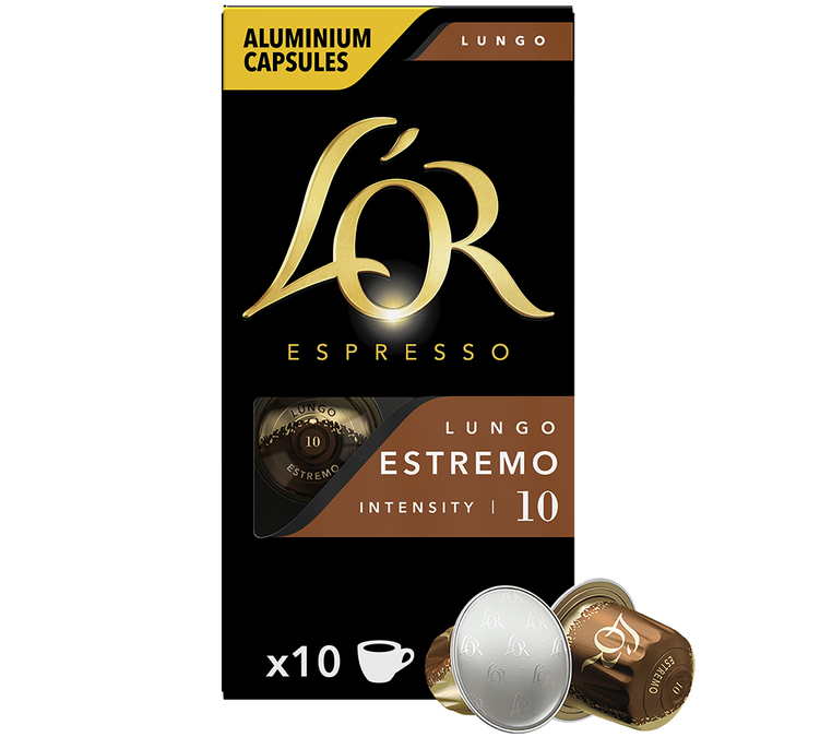 10 Kompatybilne Kapsułki Nespresso* Original Lungo Estremo - L'OR ESPRESSO