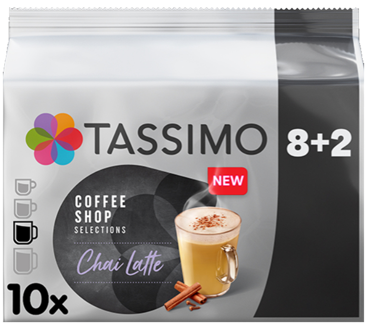 8 + 2 - Capsule Tassimo Coffee Shop Chai Latte - TASSIMO