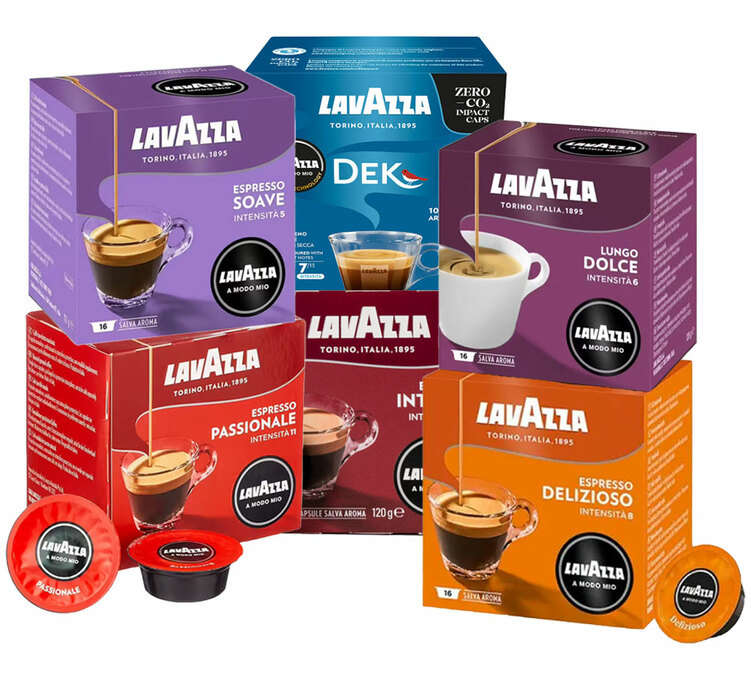 96 Lavazza A Modo Mio kapsler bestselgerpakke - Lavazza