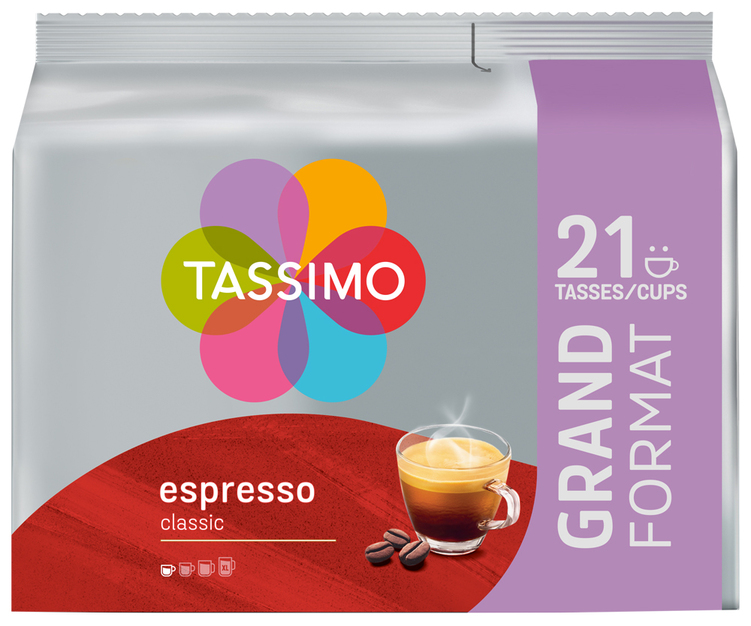 21 capsule TASSIMO Espresso Classic
