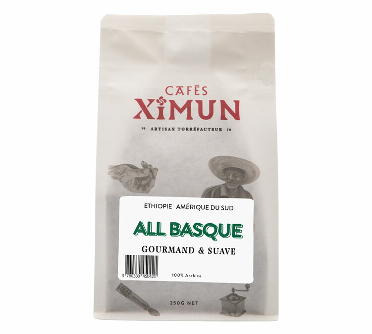 250 g - Kaffebönor - All Basque Ren Arabica - CAFÉS XIMUN
