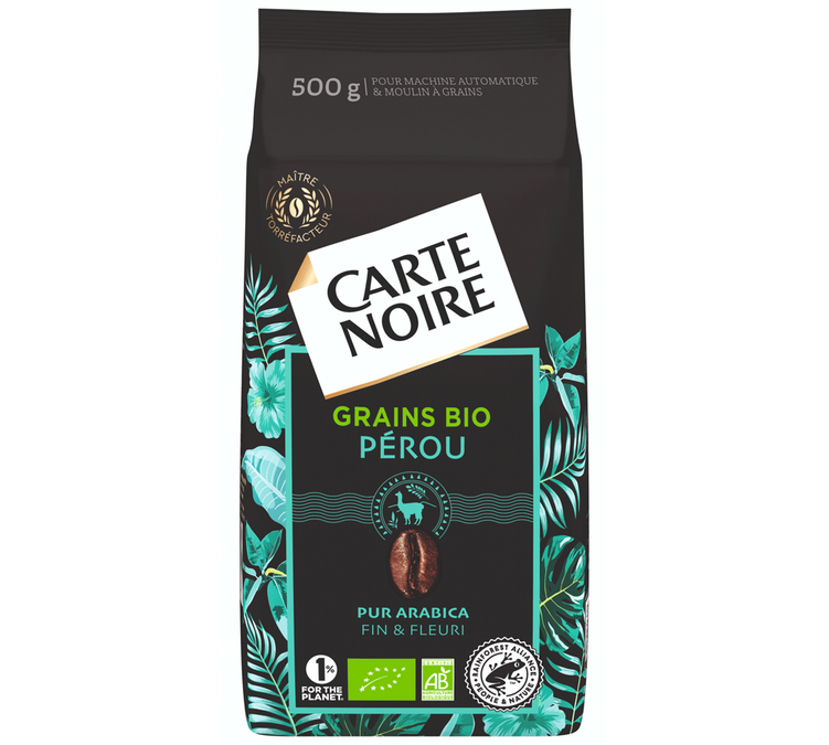 500 g - Kaffebønner - Økologisk Peru - SORT KORT