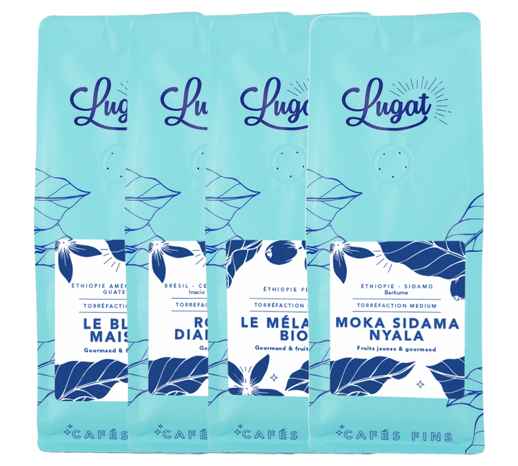 4 x 250 g - Kawa mielona - LUGAT