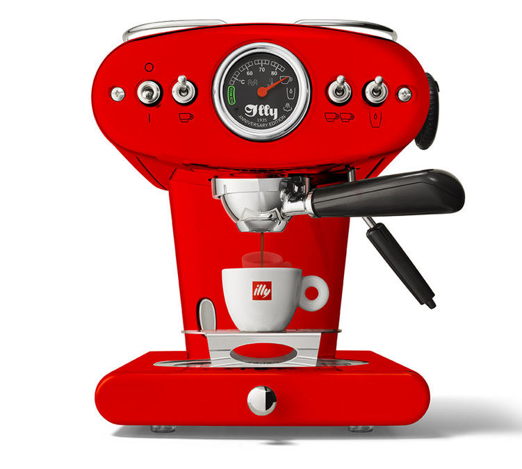Máquina de expreso ILLY X1 Anniversary ESE y molido Roja