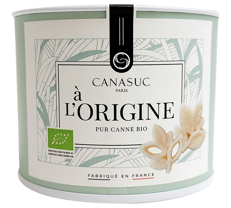 Scatola di Zucchero di Canna Biologico Stile Fiori - x72 zuccheri - CANASUC