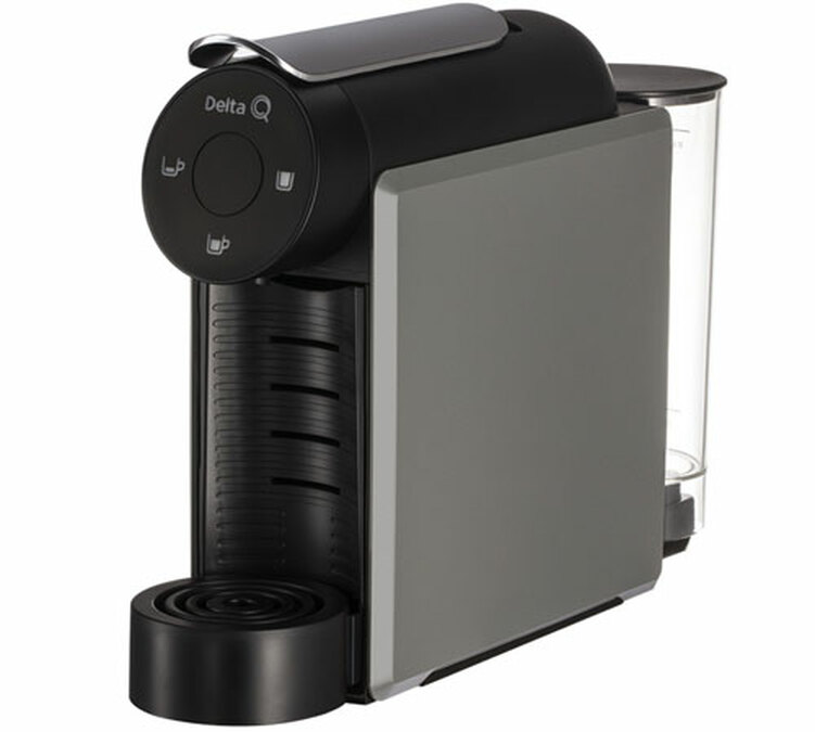Delta Q Mini Qool Kapsel-Kaffeemaschine - Grau + Geschenk-Angebot