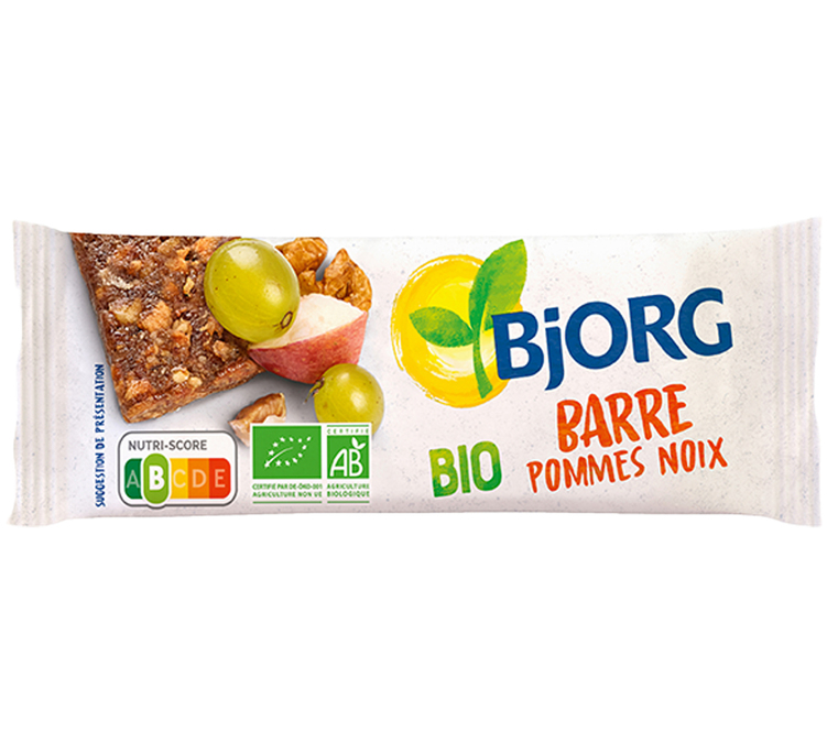 Bio Sausainis su Obuoliu ir Riešutais - 30 x 25 g - BJORG