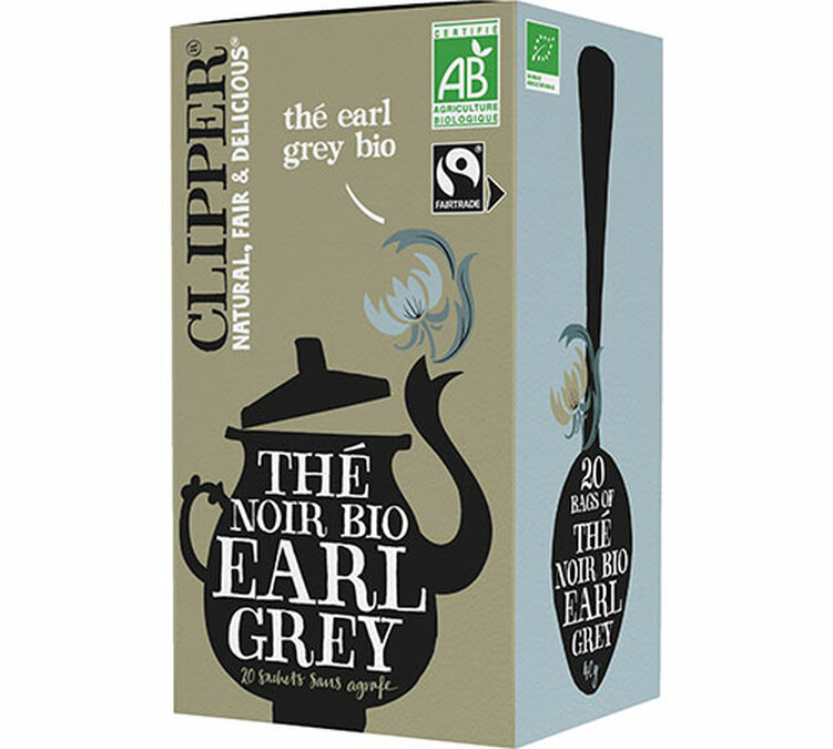 Bio és Fair Trade Earl Grey Fekete Tea - 20 filter - CLIPPER