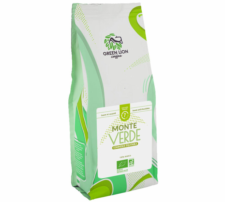 1 Кг Био Кафе на Зърна за Професионалисти, Справедлива Търговия - Green Lion Coffee