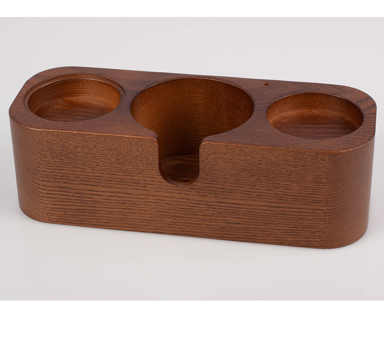 Motta wooden coffee tamper station with 3 slots