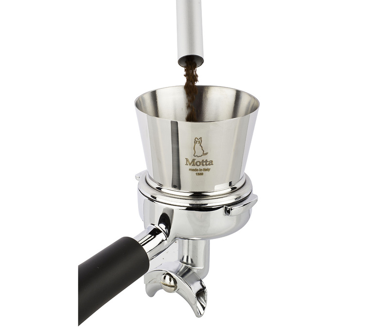 Entonnoir Motta pour mouture café en acier inoxydable 60 mm de haut