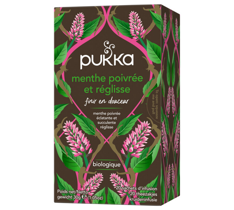 Ekologisk Pepparmint och Lakrits Infusion - 20 påsar - PUKKA
