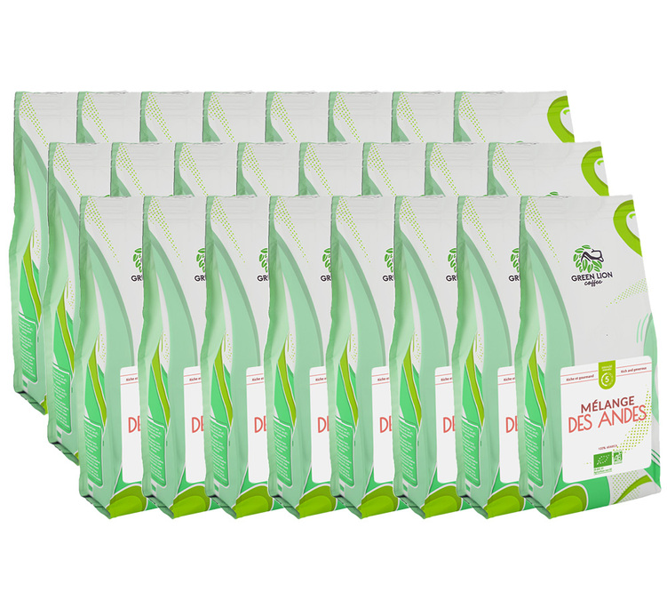 6 kg bio szemeskávé szakembereknek – Andok-keverék – Green Lion Coffee