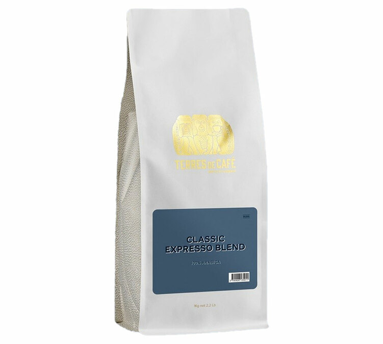 1 kg - Kaffebönor - Klassisk Espressoblandning 100% Arabica - TERRES DE CAFÉS