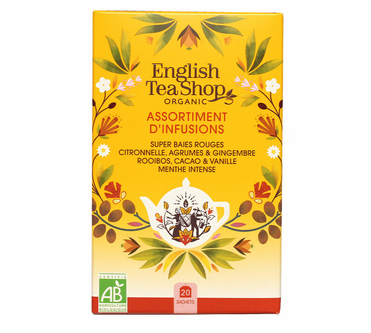 Biologische kruidenthee assortiment - 4 x 5 zakjesmengsels - ENGLISH TEA SHOP
