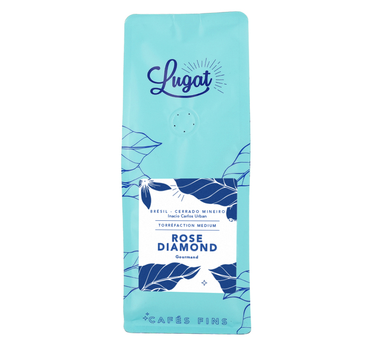 250 g - Kaffebønner malt - Brasil Rose Diamond Universell malingsgrad - LUGAT