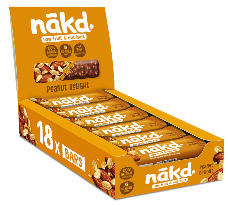 Scatola Barra Cruda Arachidi Delight - 18 x 35 g - NAKD
