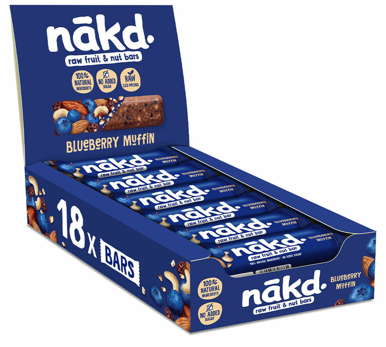 Raw Blueberry Muffin Boks - 18 x 35 g - NAKD