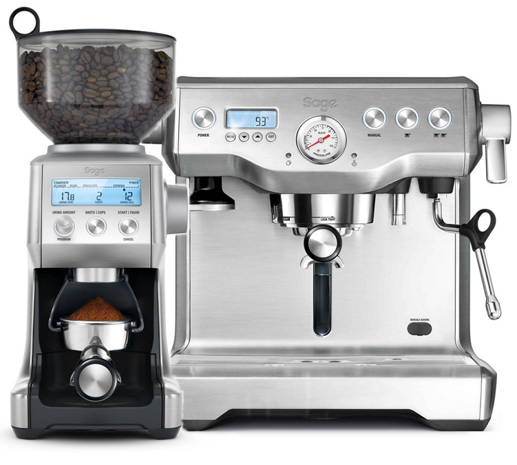 Máquina de espresso SAGE The Dual Boiler + Molinillo de café The Smart Grinder Pro