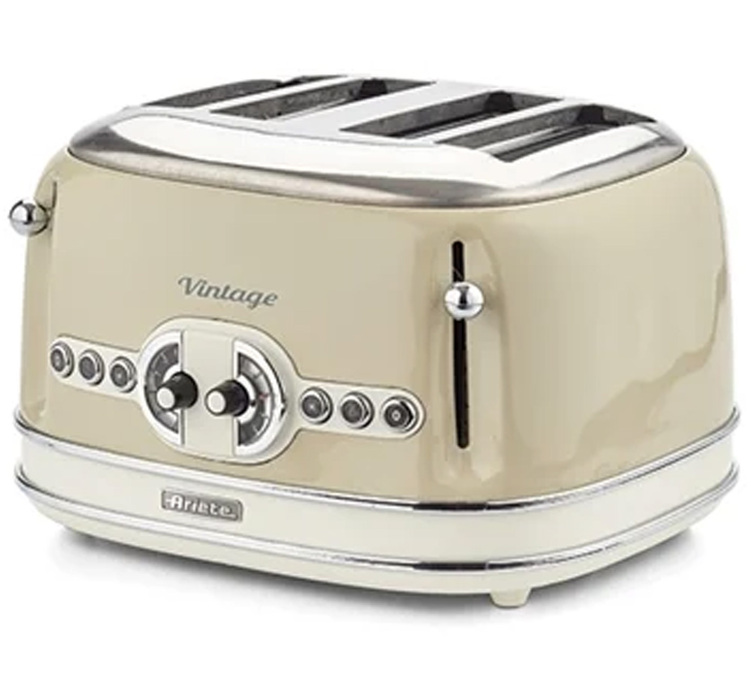 Tostapane Vintage 156 4 Fessure Beige - 00C015604AR0 - ARIETE