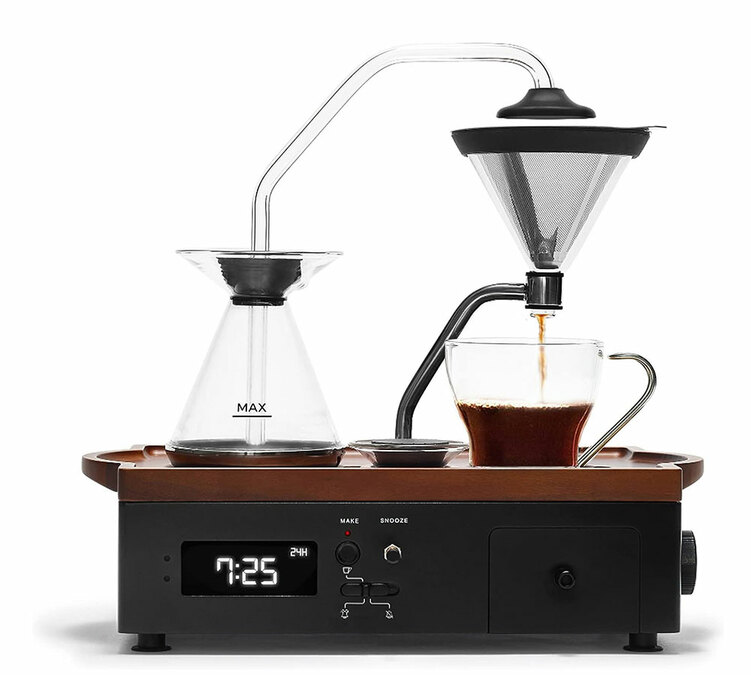 Máquina de café programável JOY RESOLVE Barisieur com despertador - Preto e nogueira