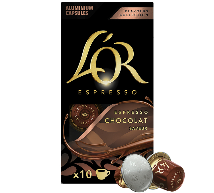 10 cápsulas compatibles con Nespresso* Original Chocolate - L'OR ESPRESSO