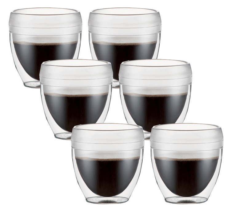 Ποτήρια διπλού τοιχώματος BODUM Pavina Outdoor (πλαστικό) 6x25cl