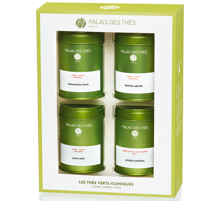Zestaw 4 kultowych zielonych herbat - 25 do 50 g - PALAIS DES THÉS