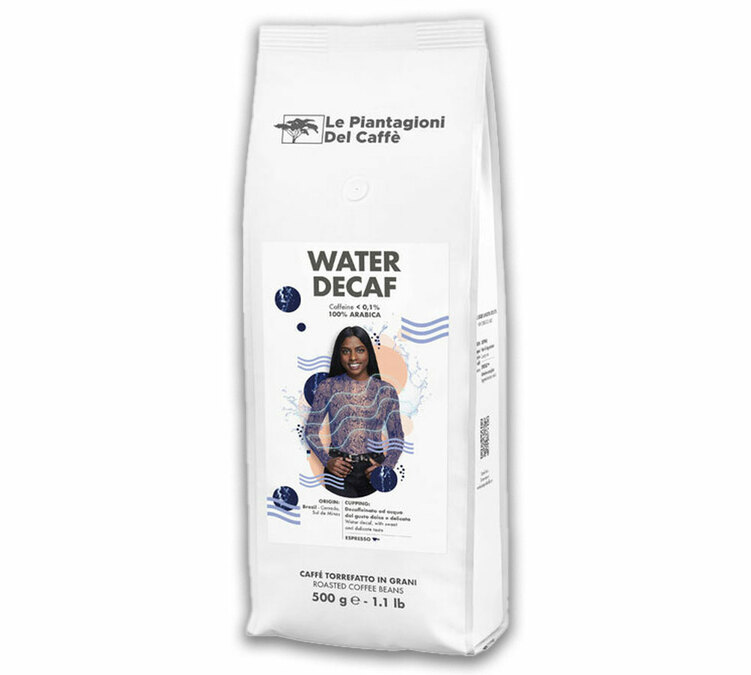 500 g - Kaffee ganze Bohne - Wasser entkoffeiniert - LE PIANTAGIONI DEL CAFFÈ