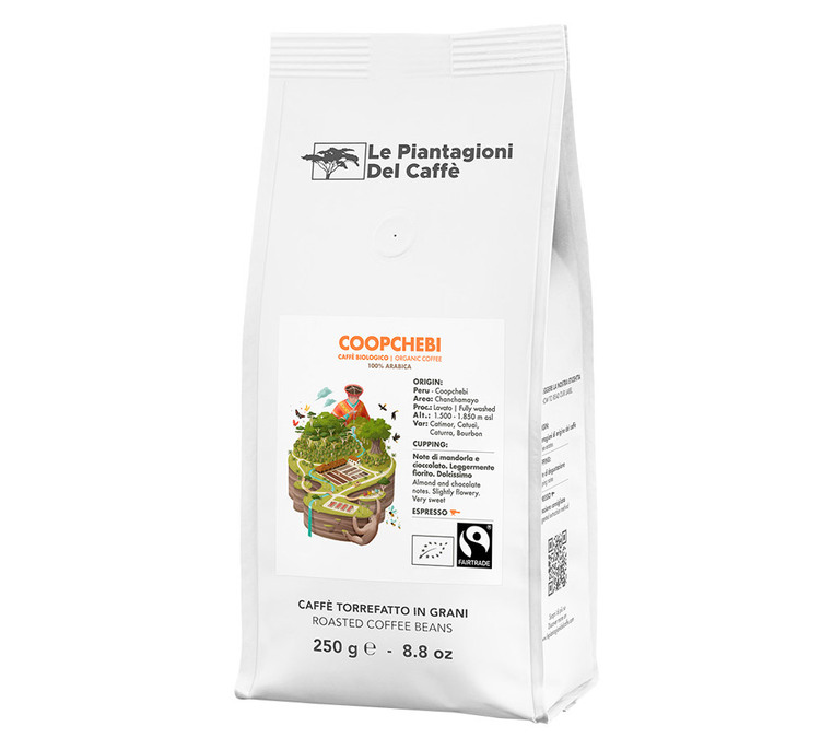 250 g - Whole Bean Coffee - Coopchebi Bio - LE PIANTAGIONI DEL CAFFÈ