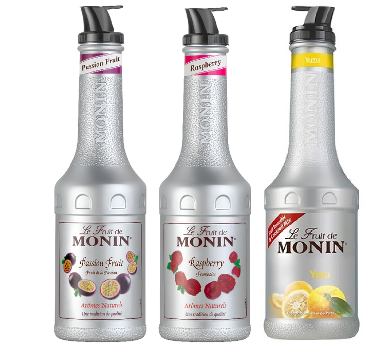 3 Fruit Purée - Raspberry Passion Fruit Yuzu - MONIN