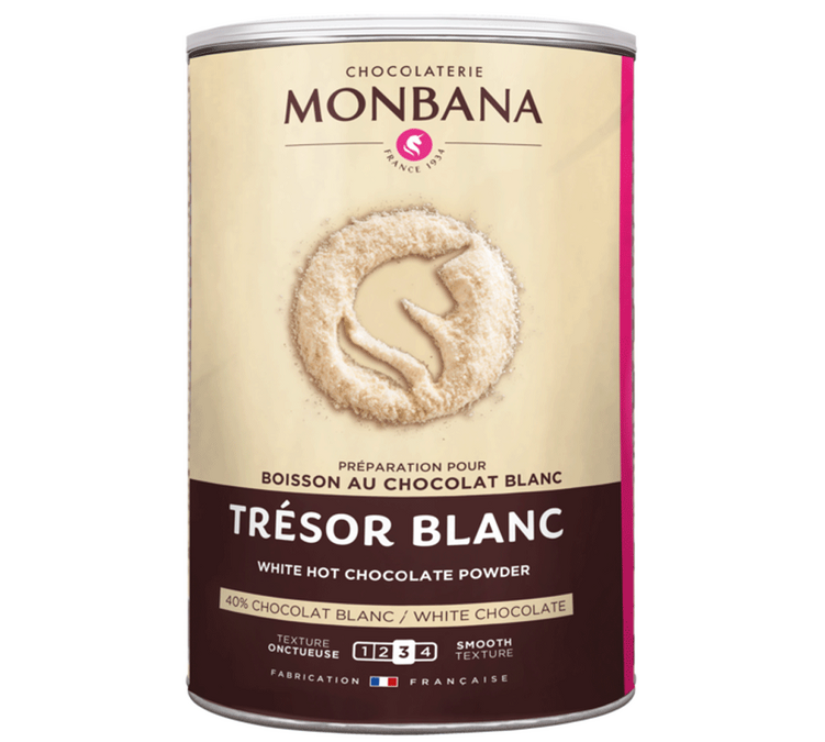 Poudre Chocolat Blanc Chaud Trésor Blanc  - Vrac 500 g - MONABNA 