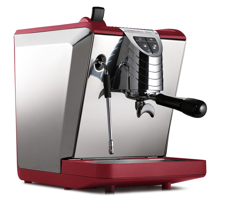 Máquina de café expreso NUOVA SIMONELLI Oscar II Roja con OPV y varilla de vapor Cool Touch para red de agua