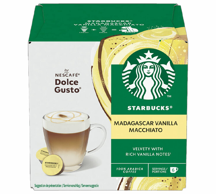 12 Kompatibilnih kapsula Nescafé* Dolce Gusto* Vanilla Macchiato – STARBUCKS