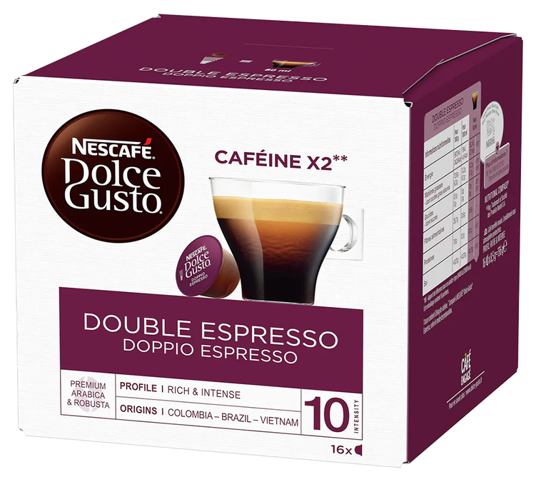 16 Κάψουλες Διπλού Espresso - Nescafé* DOLCE GUSTO*